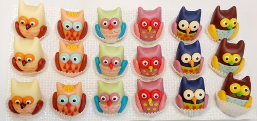 Owls (18 pcs, total approx. - 450 g)