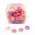 Mixed Pink Small Flower (100 pcs total weight approx. - 70 g)