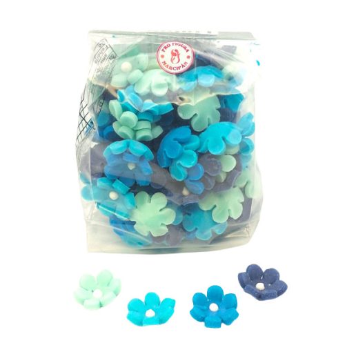 Mixed Blue Small Flower (100 pcs total weight approx. - 70 g)