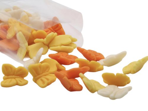 Mixed Small Yellow Butterfly (40 pcs total weight approx. - 80 g)