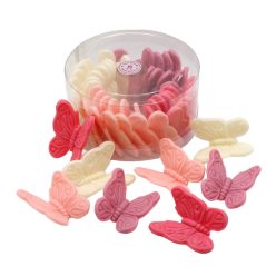 Large Pink Butterfly (25 pcs total weight approx. - 125 g)