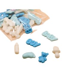   Mixed Blue Christening Minis (30 pcs total weight approx. - 80 g)